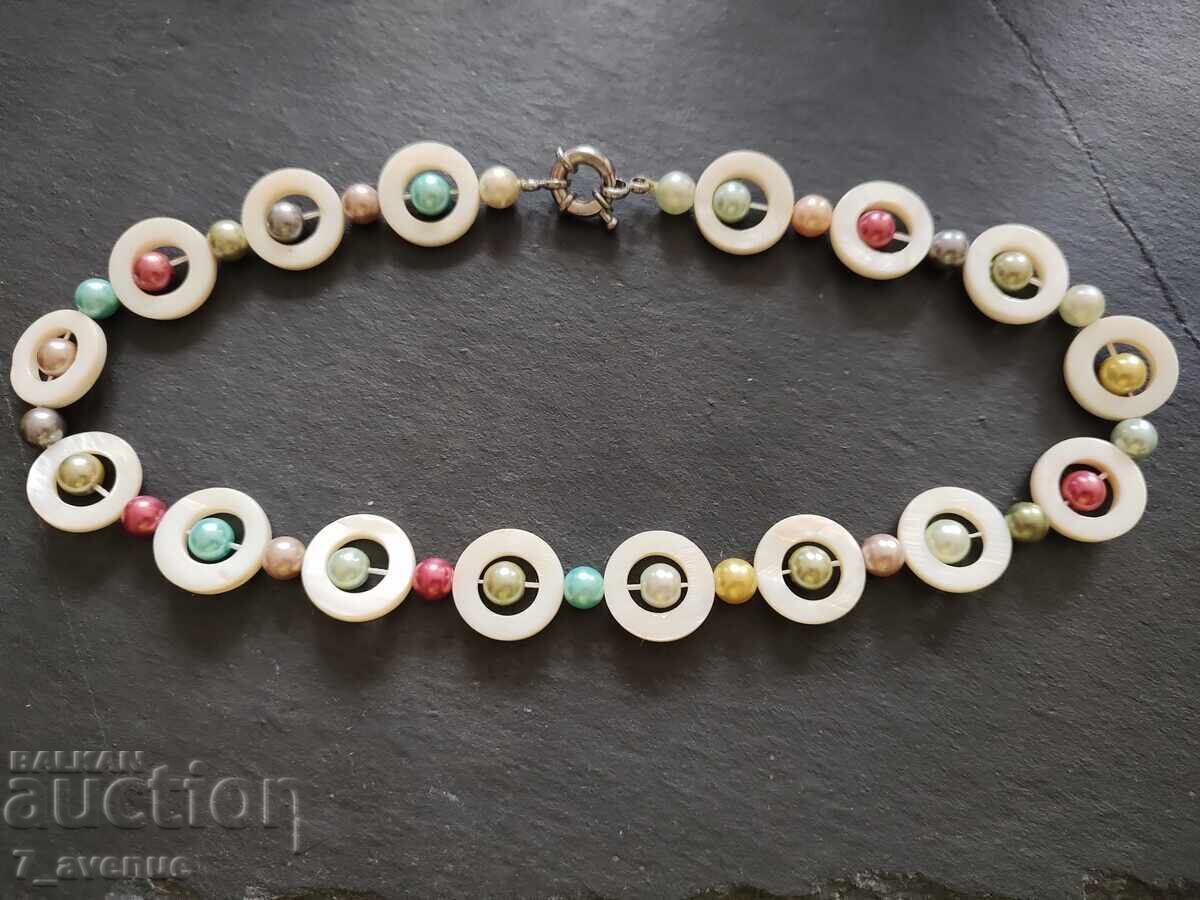 Necklace, splendor and style, natural Mother of Pearl, 8.06.25 with price 99.00 BGN | € 50.62