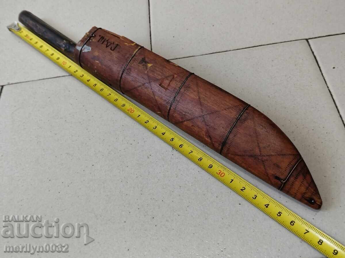 Cuțit Buinovski fără kaniya cu teacă din corn de bivol karakulak - 5 Cuțit Buinovski fără kaniya cu teacă din corn de bivol karakulak - 5