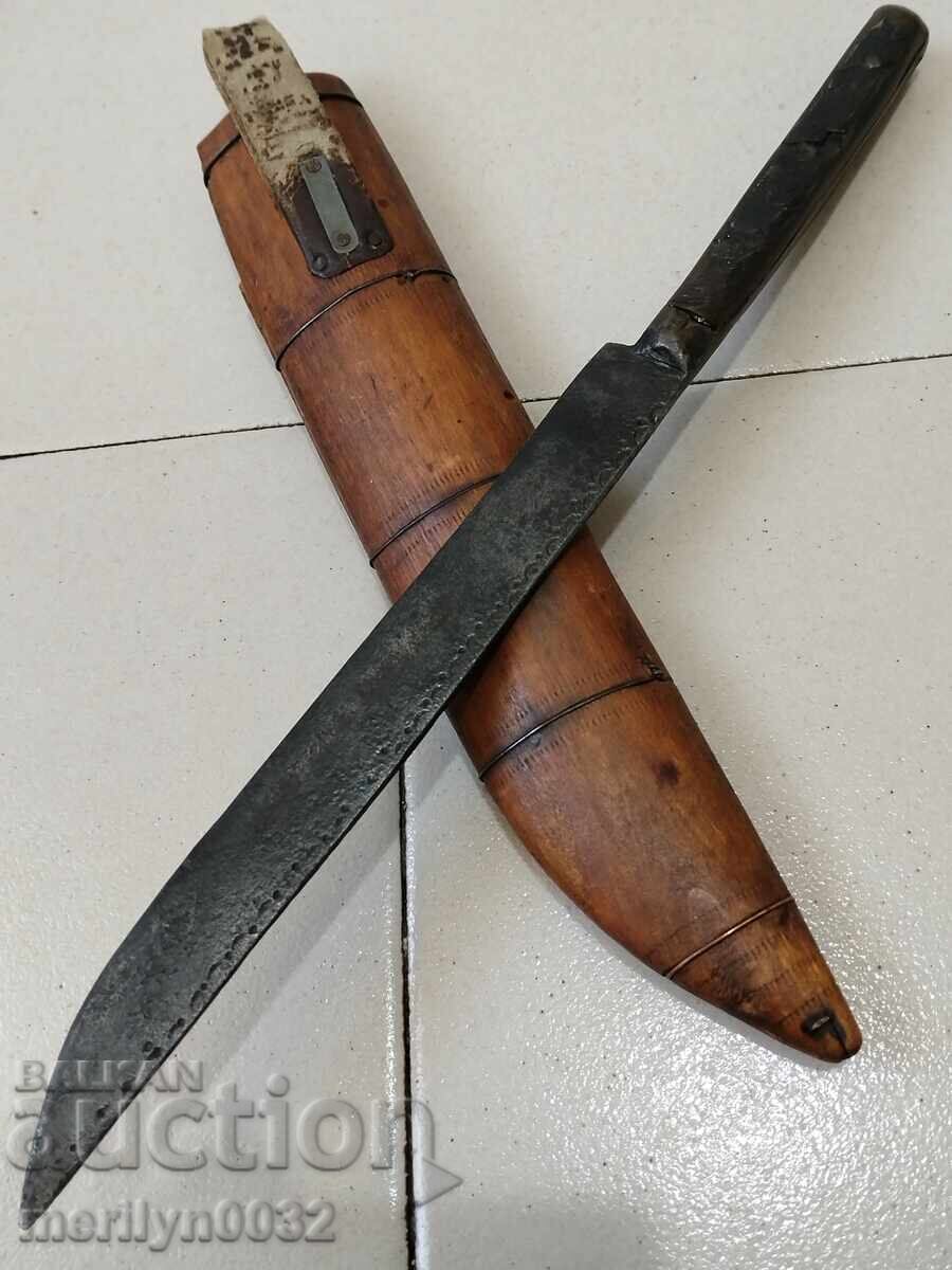 Cuțit Buinovski fără kaniya cu teacă din corn de bivol karakulak - 7 Cuțit Buinovski fără kaniya cu teacă din corn de bivol karakulak - 7