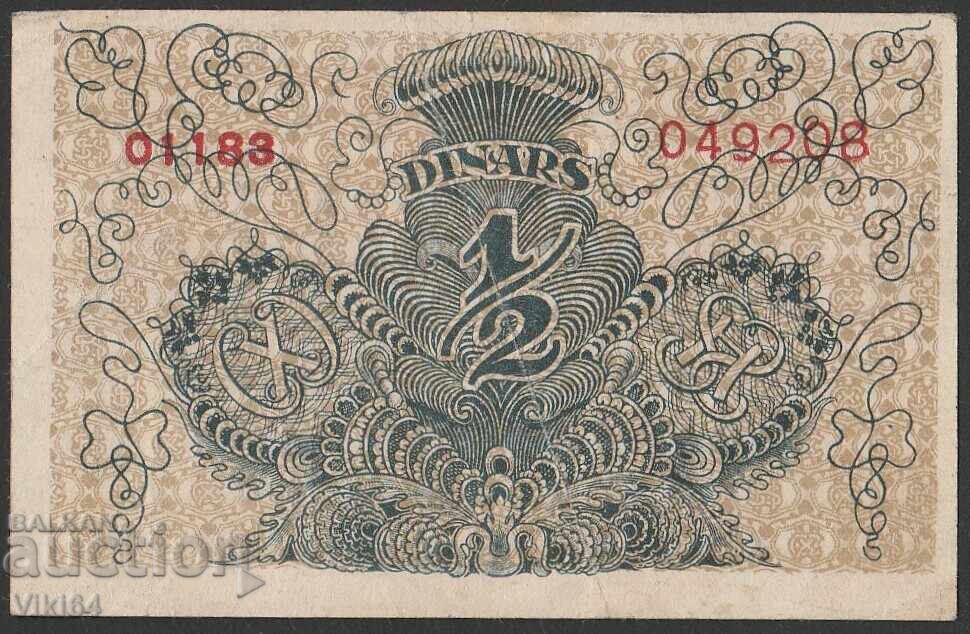 Serbia Bancnotă 1/2 1919 Dinara Iugoslavia cu preț 44.99 BGN | € 23.00