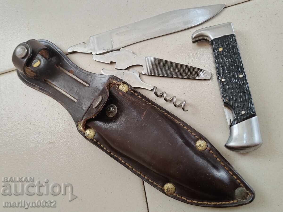 Cuțit de vânătoare soc CLASIC NRB Petko Denev Gabrovo 3 lame - 7