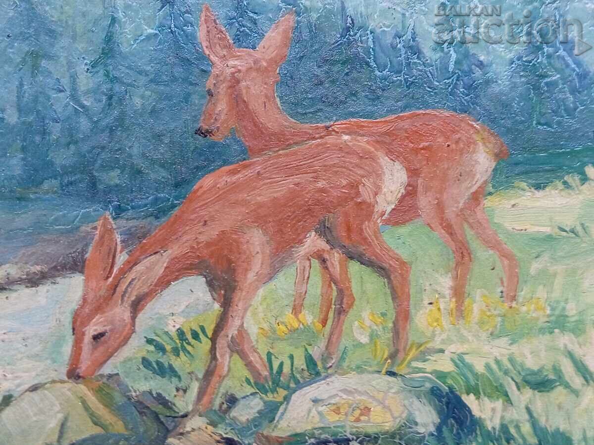 50-те Оригинална Картина масло върху фазер - 5 50-те Оригинална Картина масло върху фазер - 5