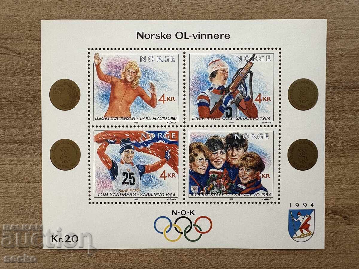Norway - Winter Olympic Games - Norwegian Gold (1989) MNH Norway - Winter Olympic Games - Norwegian Gold (1989) MNH