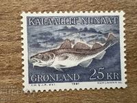 Гренландия - Риба треска (1981) MNH