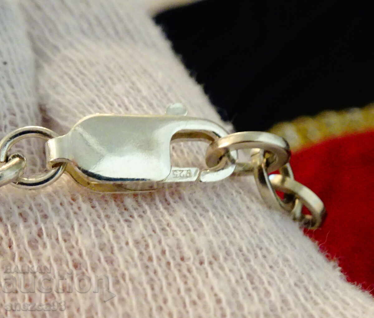 Livrarea Colier argint 925, zirconi, flori, 39 grame