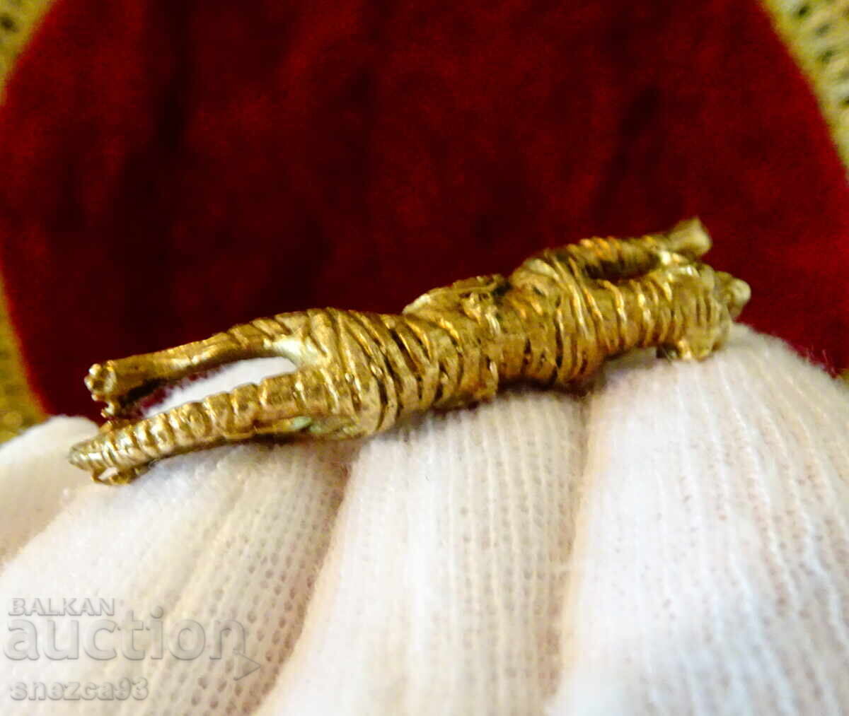 Παράδοση Χάλκινο μενταγιόν, φιγούρα Τίγρης Παράδοση Χάλκινο μενταγιόν, φιγούρα Τίγρης