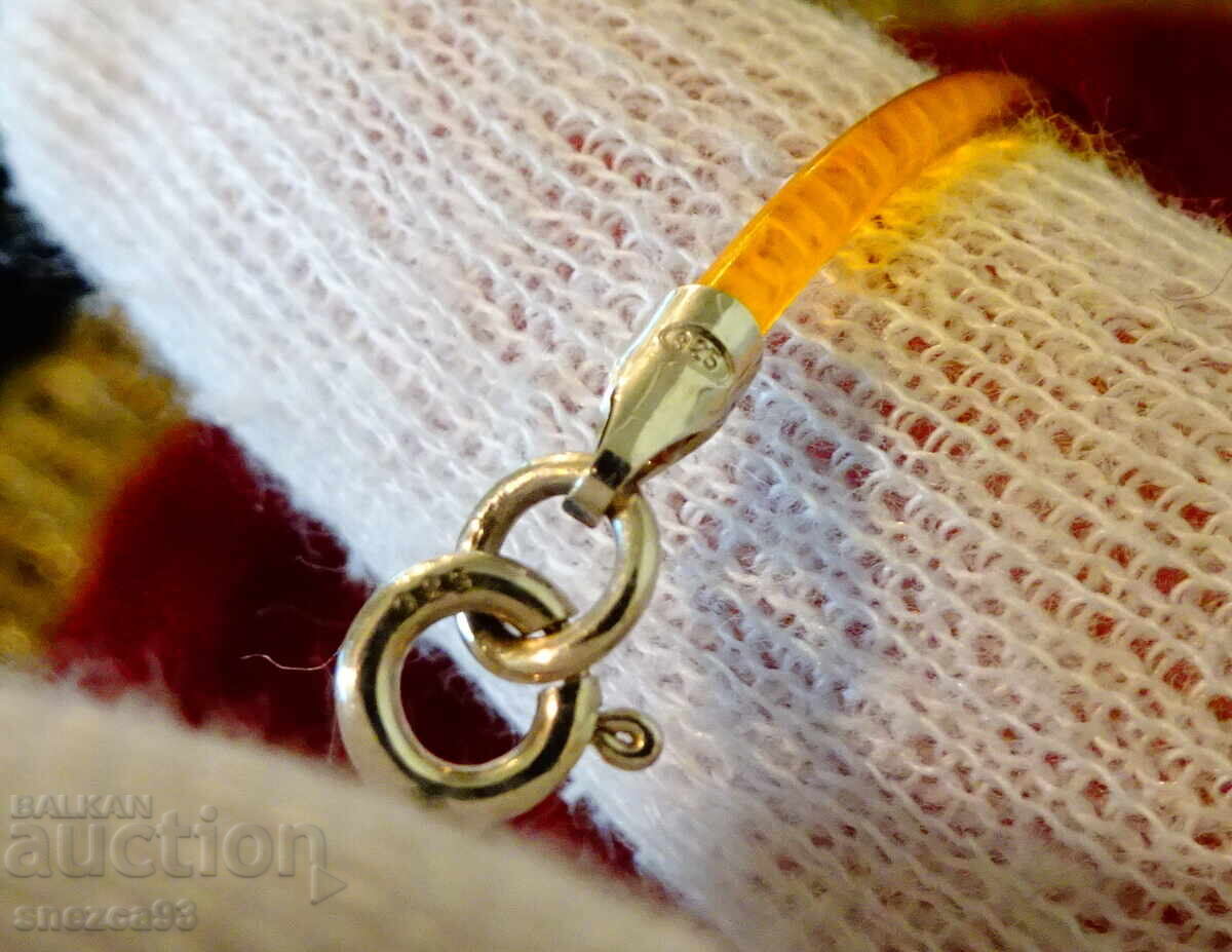 Κολιέ με χάλκινο μενταγιόν Τίγρη και αλυσίδα με ασήμι 925 - 7