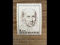 Denmark - 100 g. from the death of N. F. S. Grundtvig (1972) MNH
