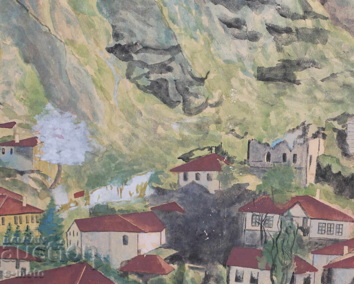 Lazar Lazarov (1941-2006) painting landscape - 6