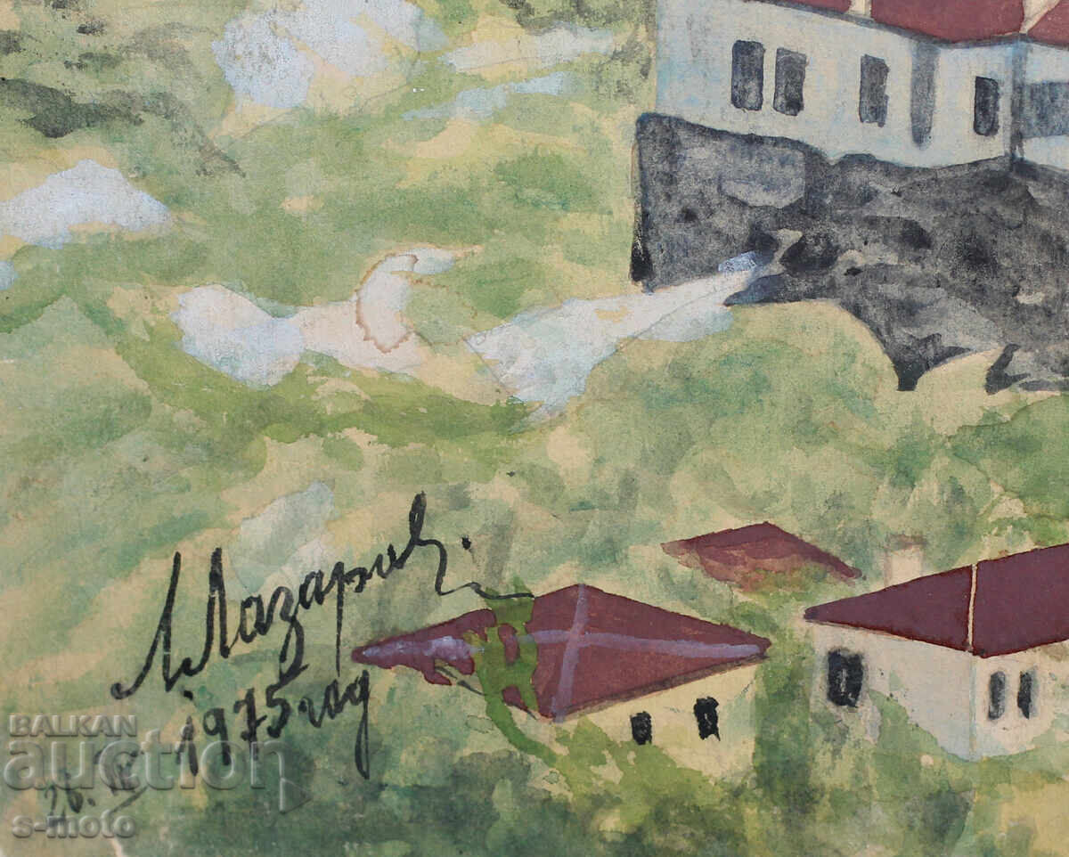 Lazar Lazarov (1941-2006) painting landscape - 7