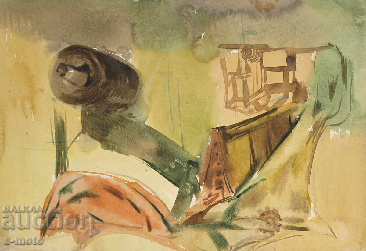 Картина акварел индустриален пейзаж с цена 250.00 лв. | € 127.82 Картина акварел индустриален пейзаж с цена 250.00 лв. | € 127.82