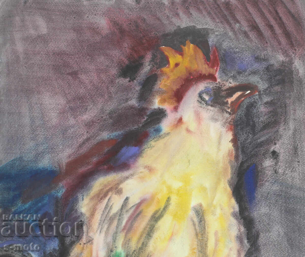 Livrarea Tablou acuarelă ''Cocoș'' Livrarea Tablou acuarelă ''Cocoș''