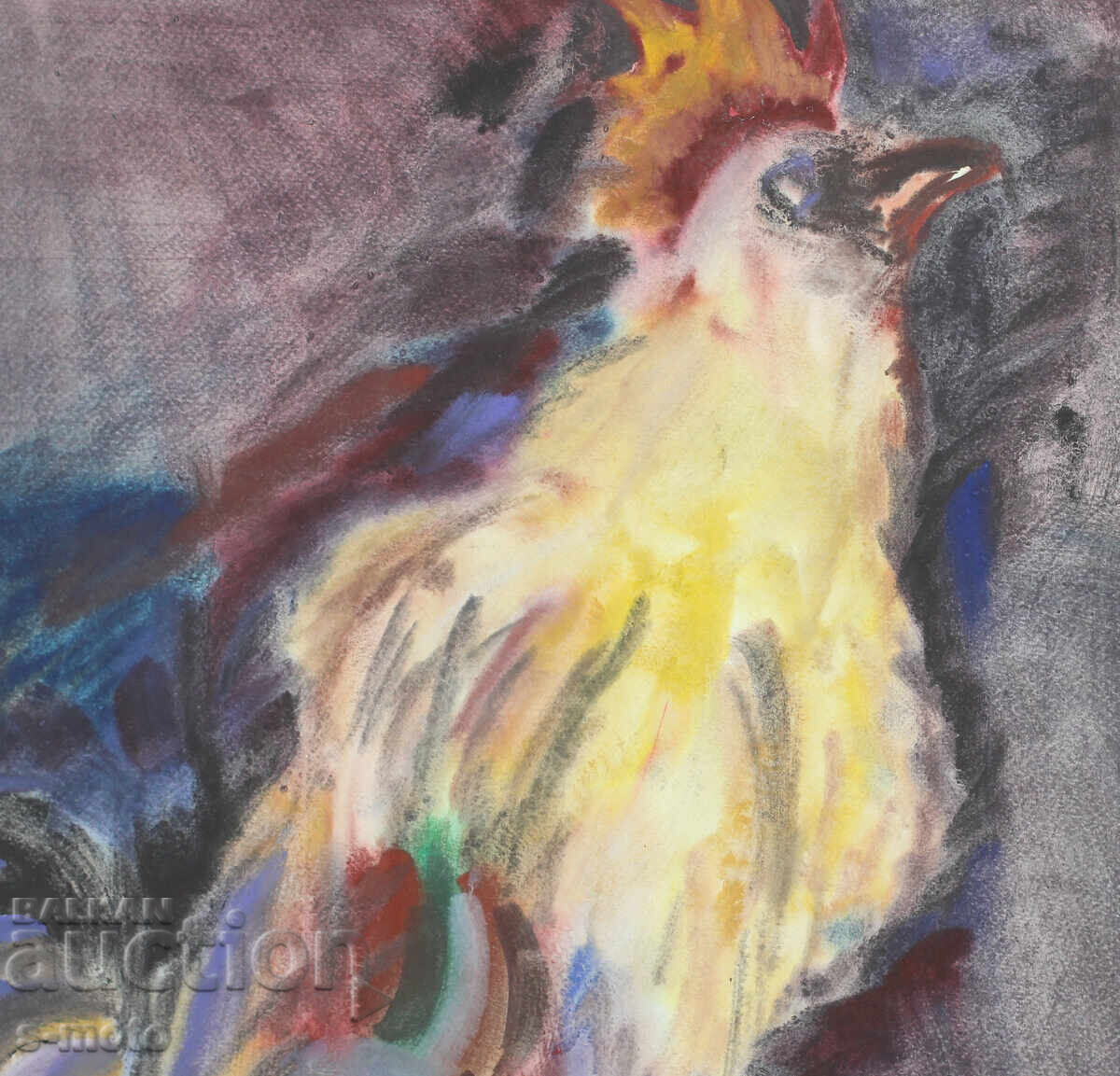 Tablou acuarelă ''Cocoș'' - 5 Tablou acuarelă ''Cocoș'' - 5