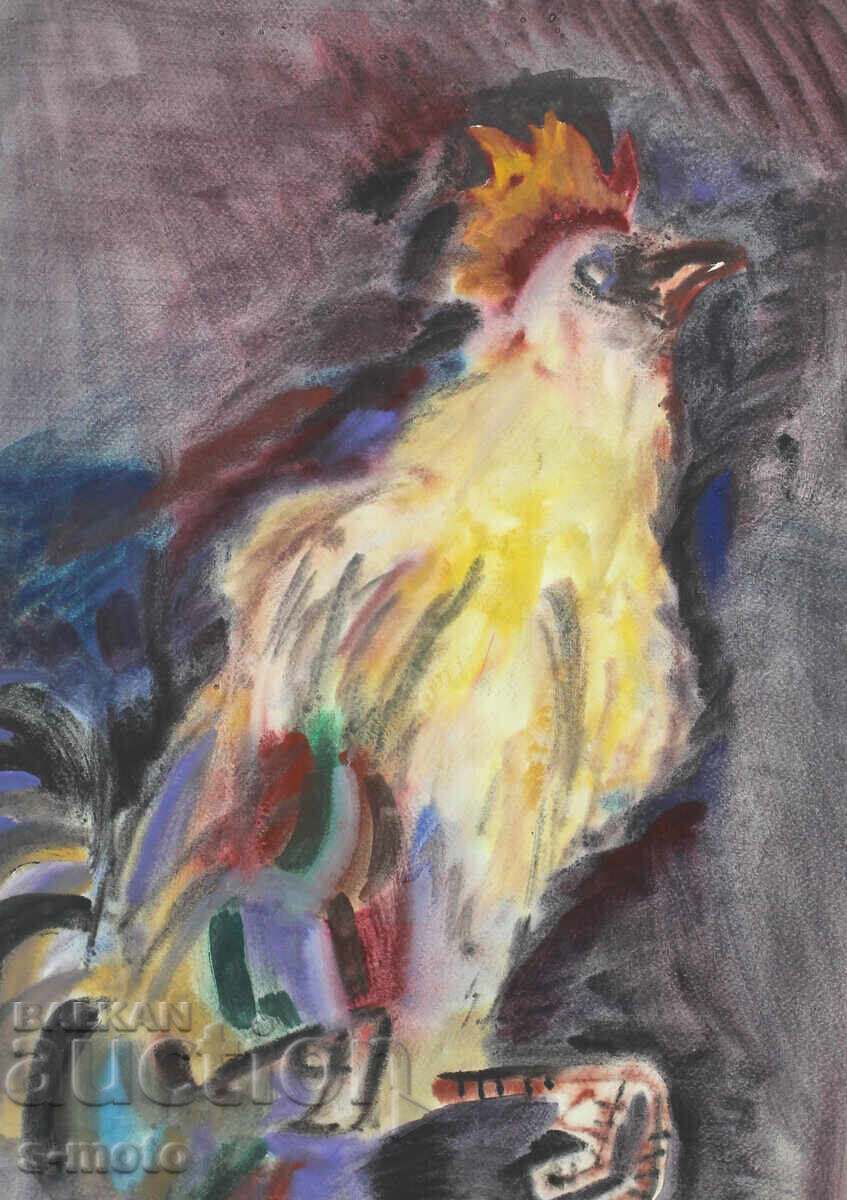 Tablou acuarelă ''Cocoș'' Tablou acuarelă ''Cocoș''