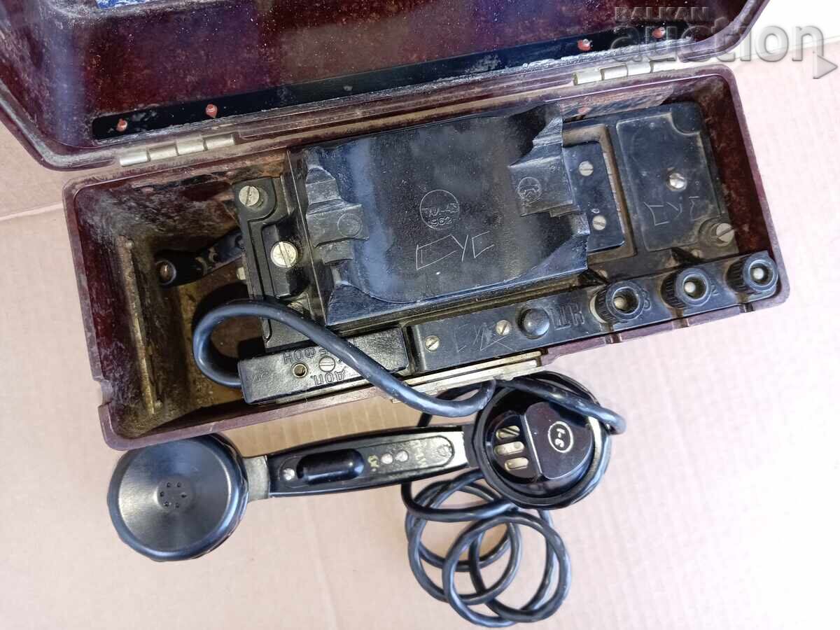 Auction  Military field telephone model TAI 43, manufactured in 1962
