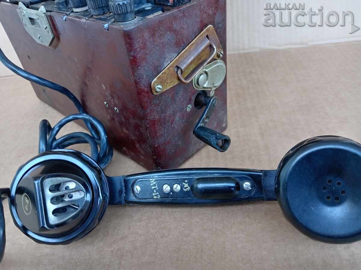 Military field telephone model TAI 43, manufactured in 1962 - 6