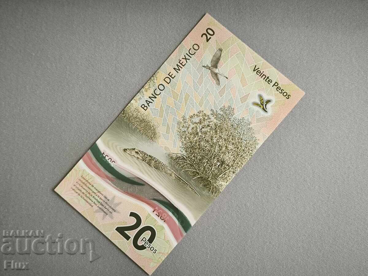 Banknote - Mexico - 20 pesos UNC | 2021 with price 9.75 BGN | € 4.99 Banknote - Mexico - 20 pesos UNC | 2021 with price 9.75 BGN | € 4.99