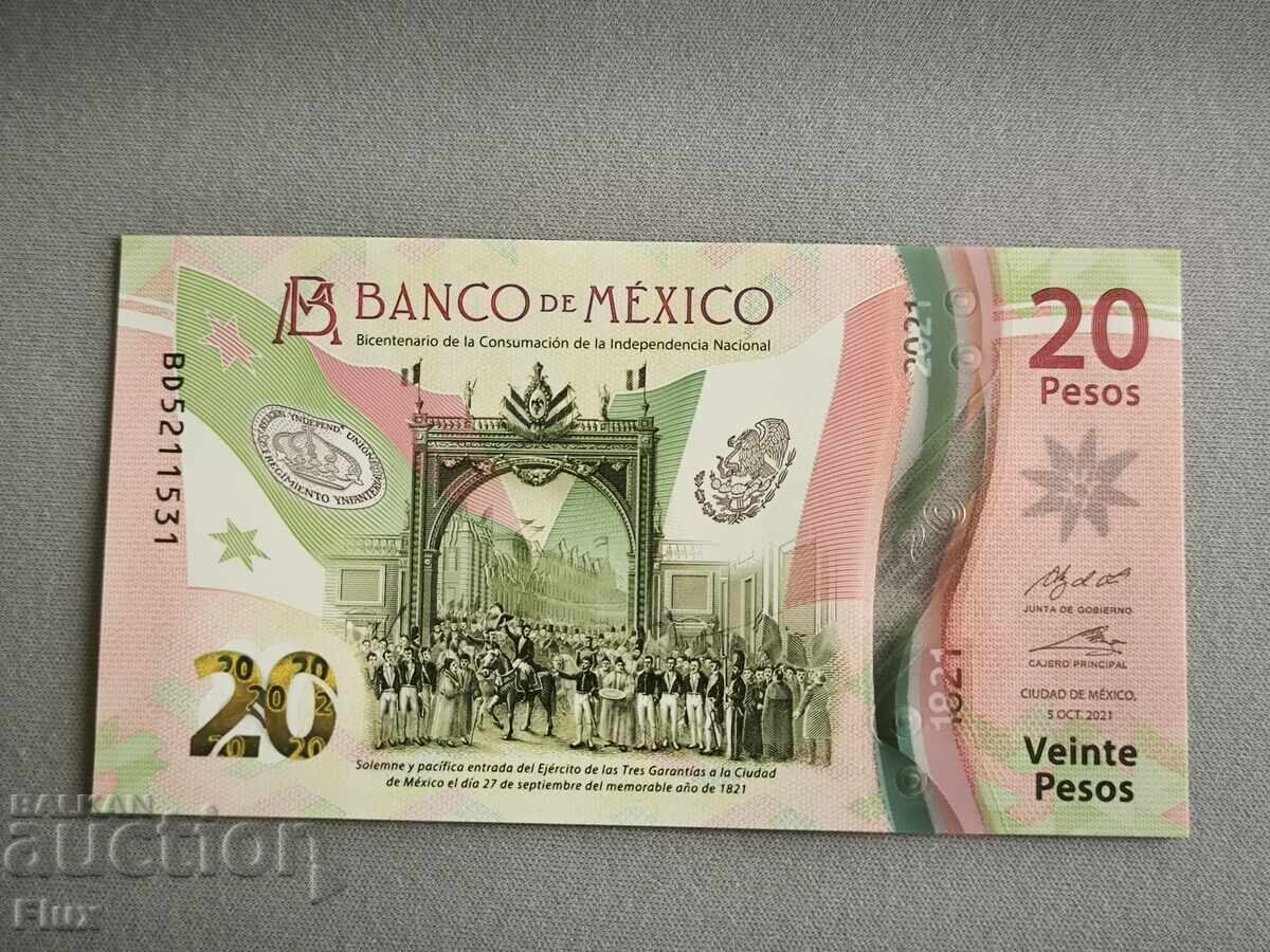 Banknote - Mexico - 20 pesos UNC | 2021 Banknote - Mexico - 20 pesos UNC | 2021