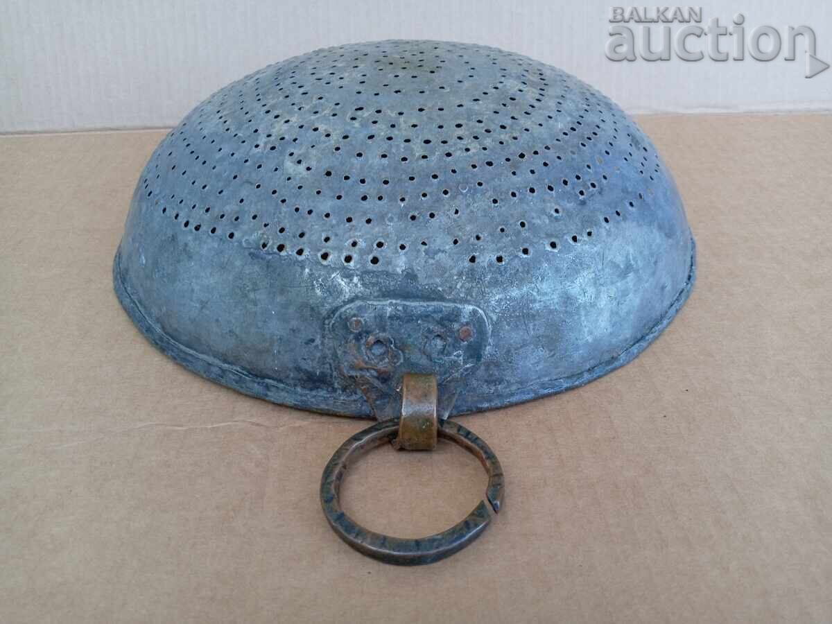 Αντικέ χάλκινο τρυπητό, χάλκινο δοχείο, χάλκινο σουρωτήρι - 5