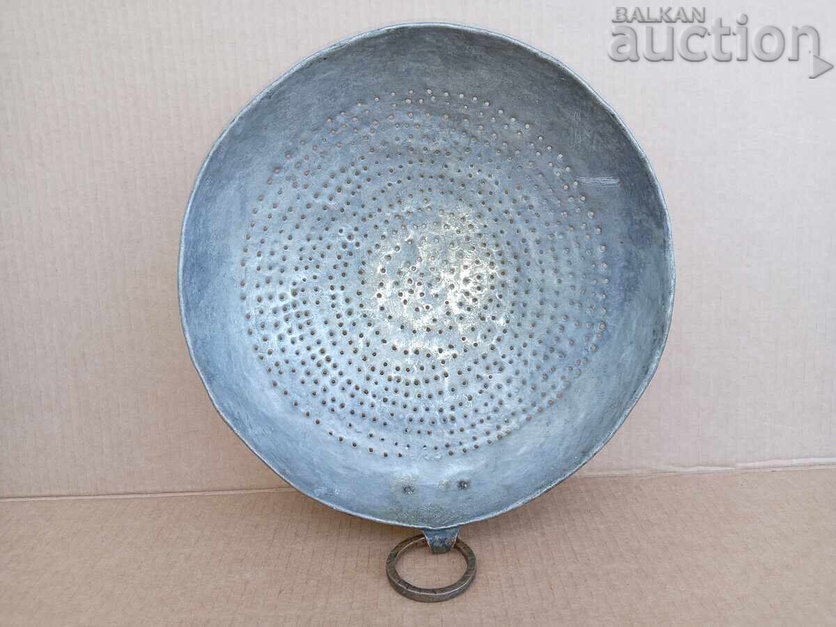 Αντικέ χάλκινο τρυπητό, χάλκινο δοχείο, χάλκινο σουρωτήρι - 6