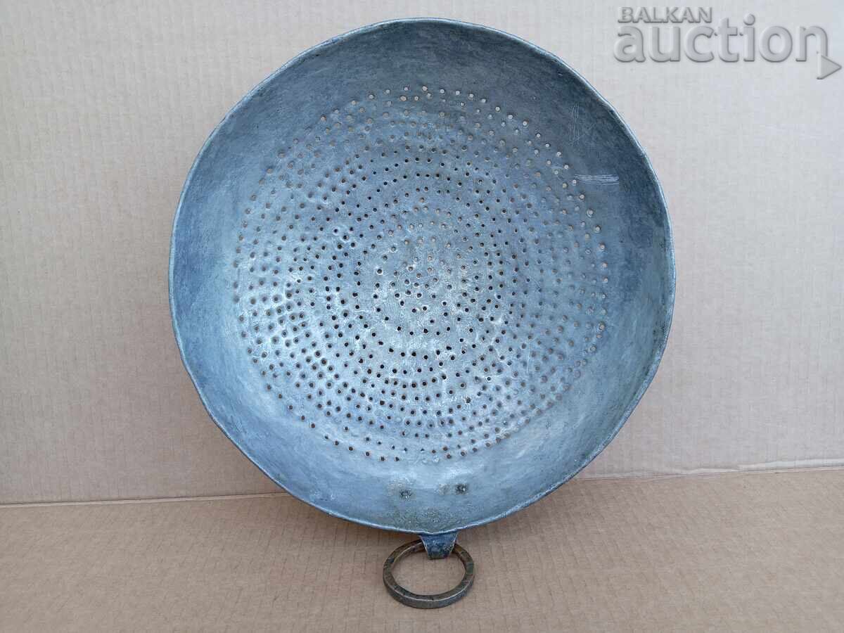 Αντικέ χάλκινο τρυπητό, χάλκινο δοχείο, χάλκινο σουρωτήρι - 7