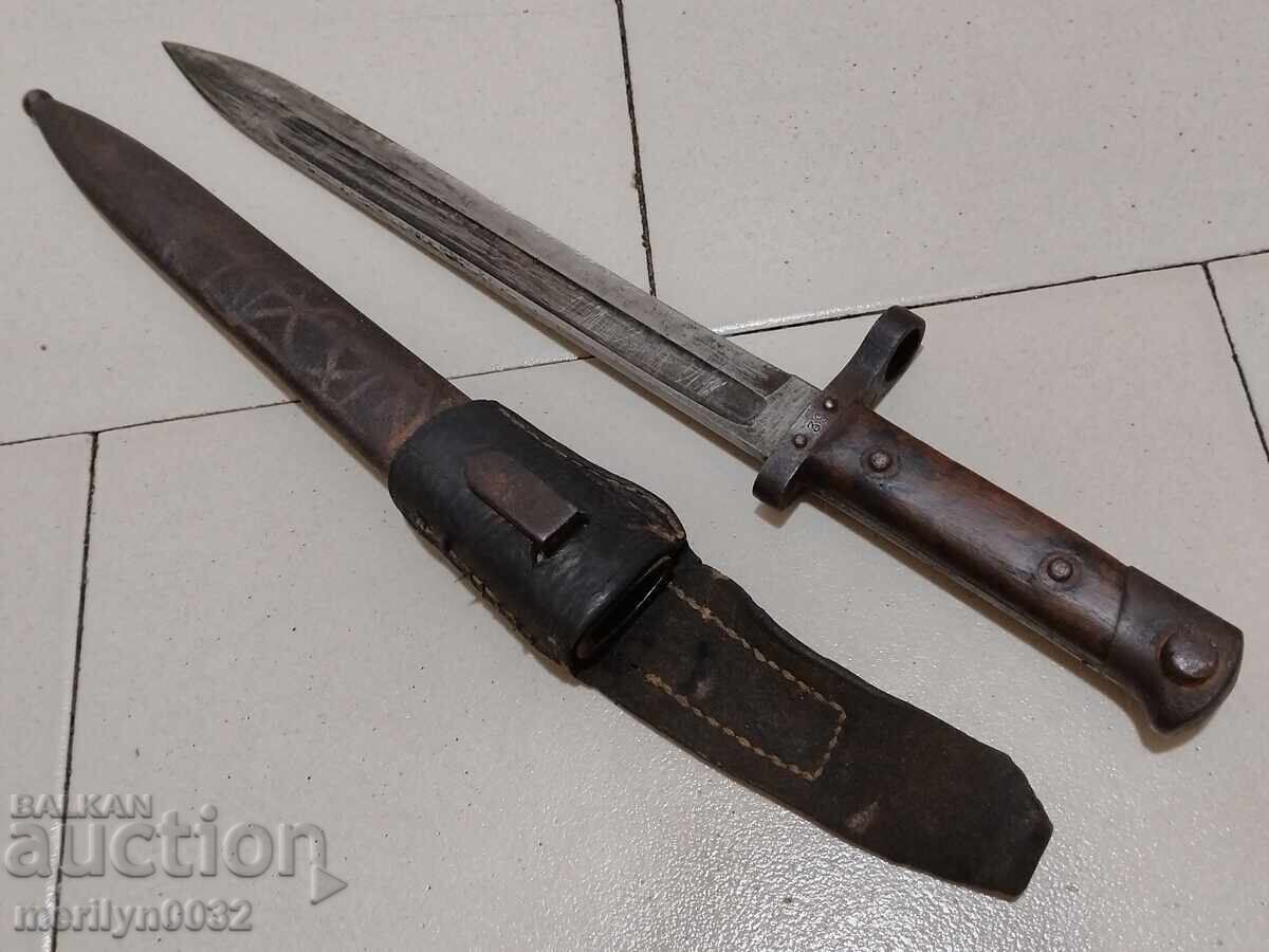 Австрийски щик нож с кания лопус байонет за пушка М-95 - 5