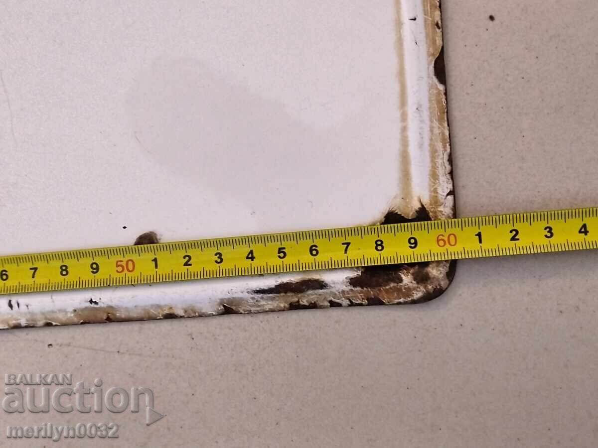 Аукцион Емайлирана соц табела от партизанска къща музей табелка Аукцион Емайлирана соц табела от партизанска къща музей табелка