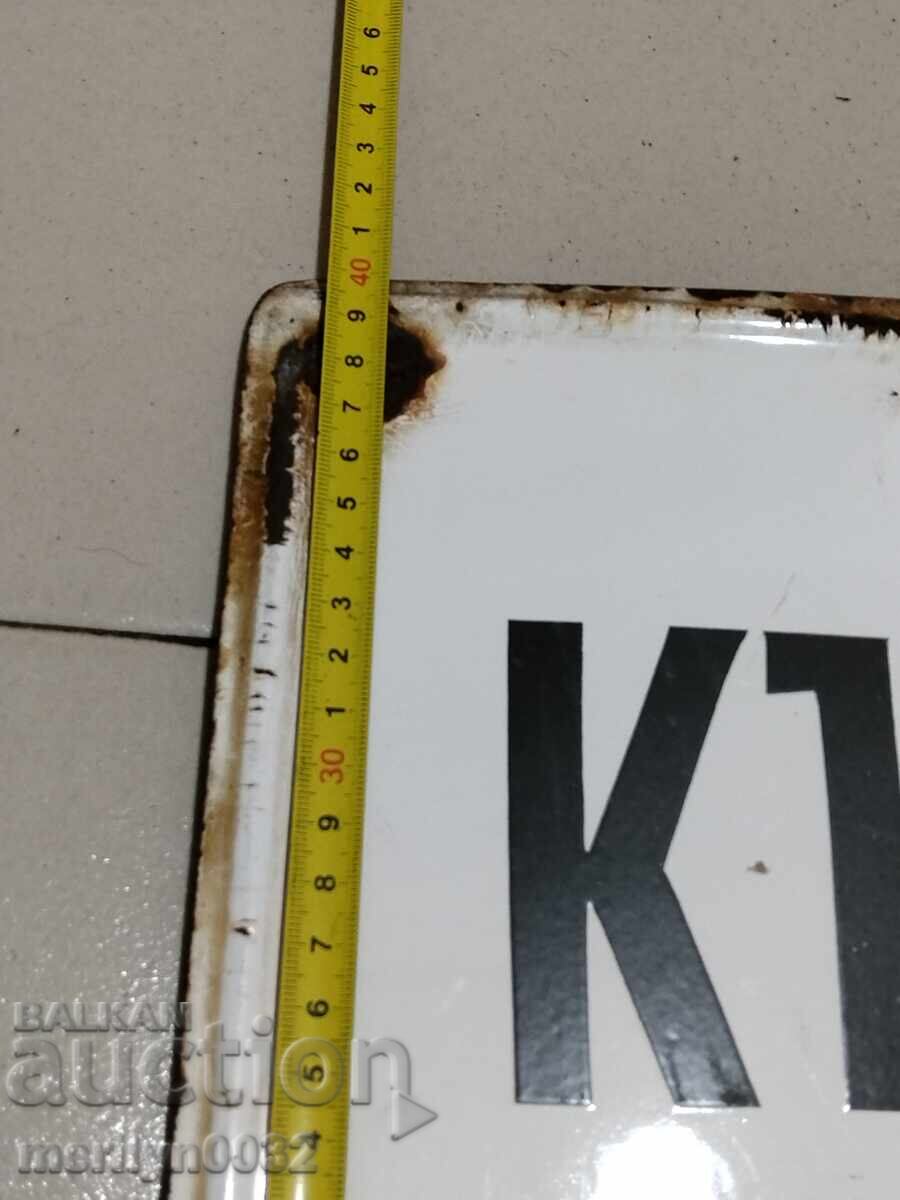 Доставка на Емайлирана соц табела от партизанска къща музей табелка Доставка на Емайлирана соц табела от партизанска къща музей табелка