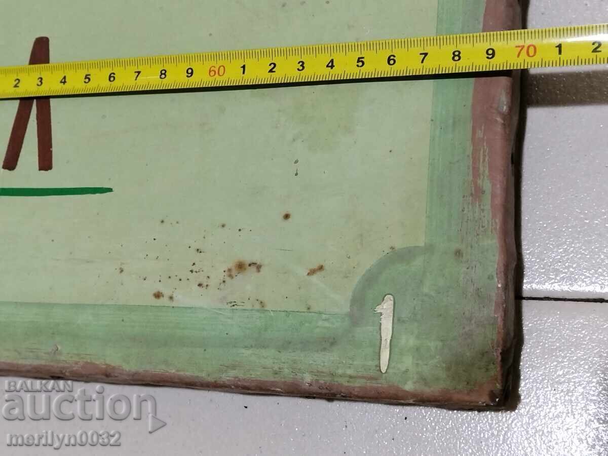 Livrarea Tablă de tablă vopsită cu inscripție socială de la TPK, plăcuță UNICAT Livrarea Tablă de tablă vopsită cu inscripție socială de la TPK, plăcuță UNICAT