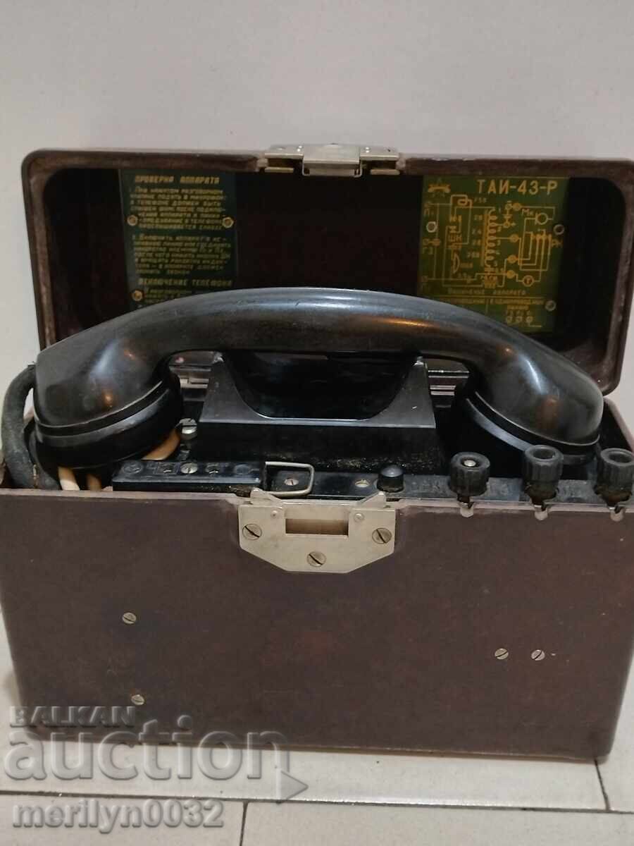 Field Army Telephone TAI-43-R USSR 1943 WW2