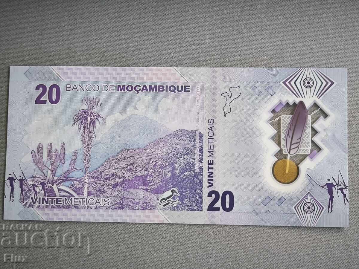 Bancnotă - Mozambic - 20 meticais UNC | 2024 cu preț € 5.75 | 11.25 BGN