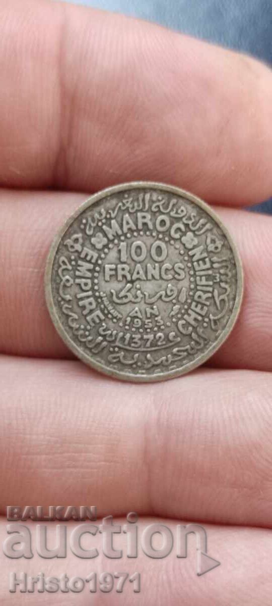 100 franci 1953 Maroc