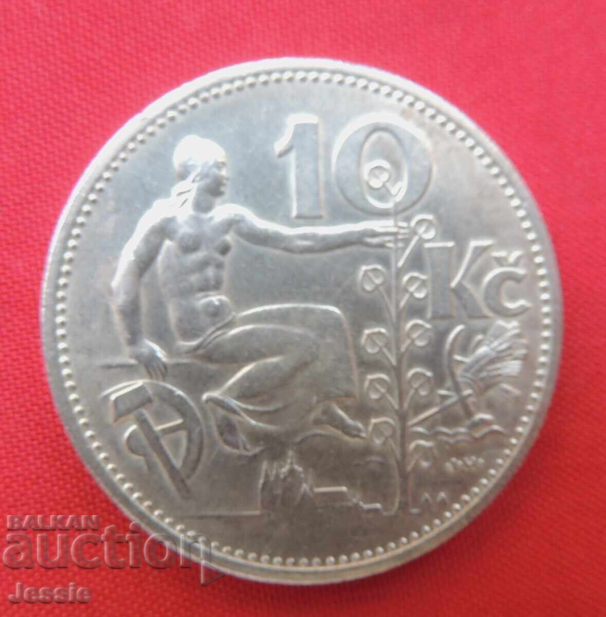10 крони 1932 г. Чехословакия сребро 10 крони 1932 г. Чехословакия сребро