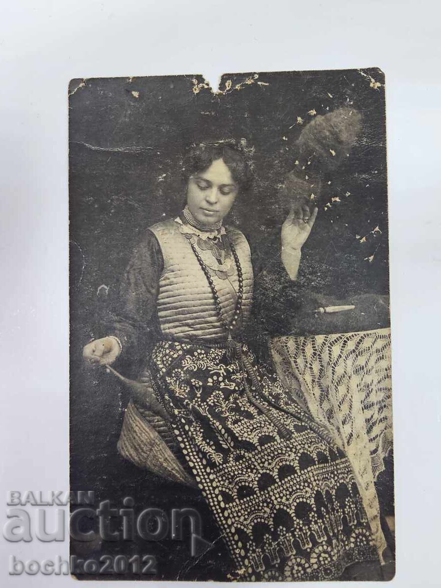 Fotografie din Renaștere, fotografie, costum popular, anul 1913