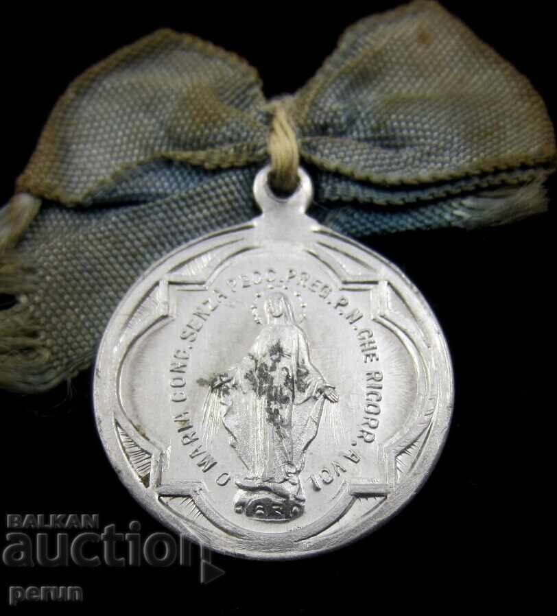 Винтидж-Дева Мария и Иисус Христос-Чудотворен медальон-Медал с цена 25.00 лв. | € 12.78 Винтидж-Дева Мария и Иисус Христос-Чудотворен медальон-Медал с цена 25.00 лв. | € 12.78