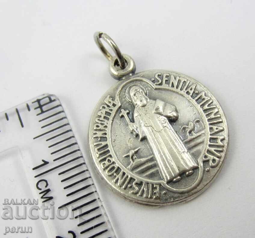 Аукцион Винтидж-Свети Бенедикт-Чудотворен медальон-Медал