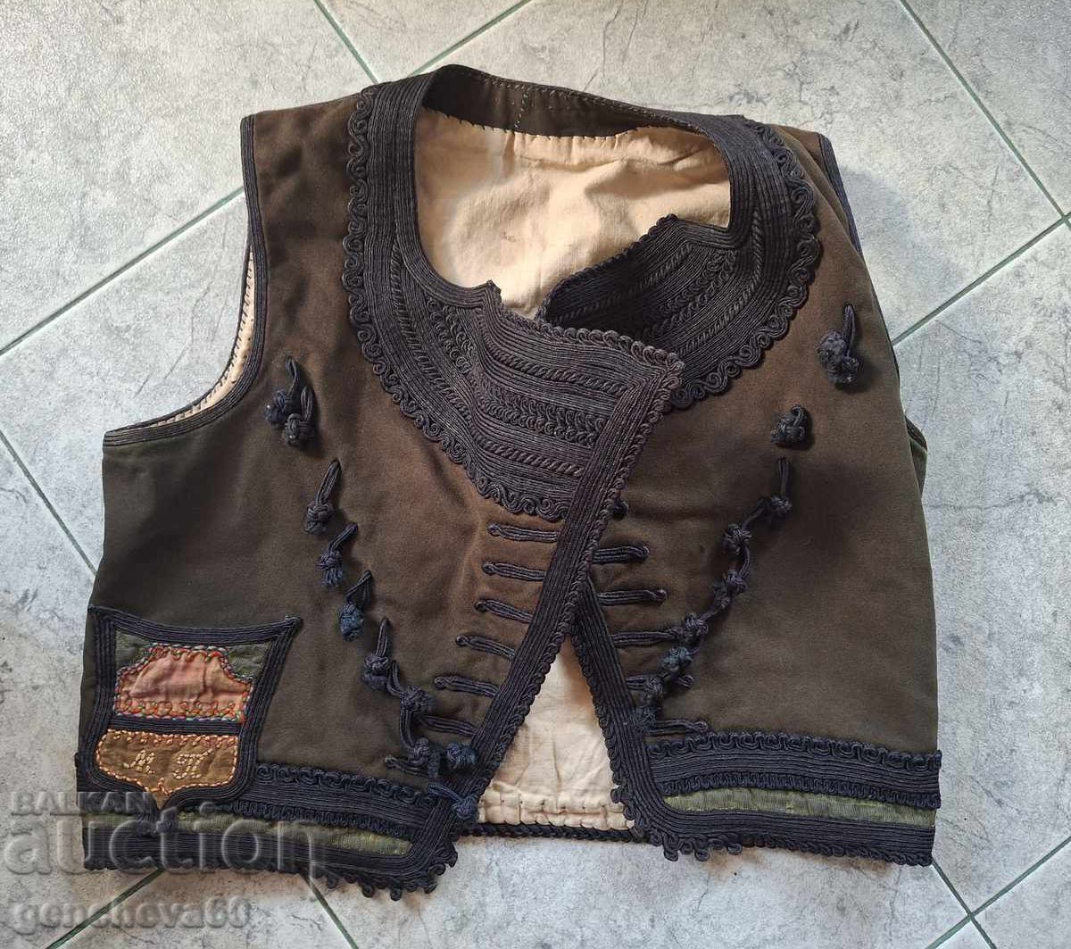 Автентичен мъжки елек с гайтани