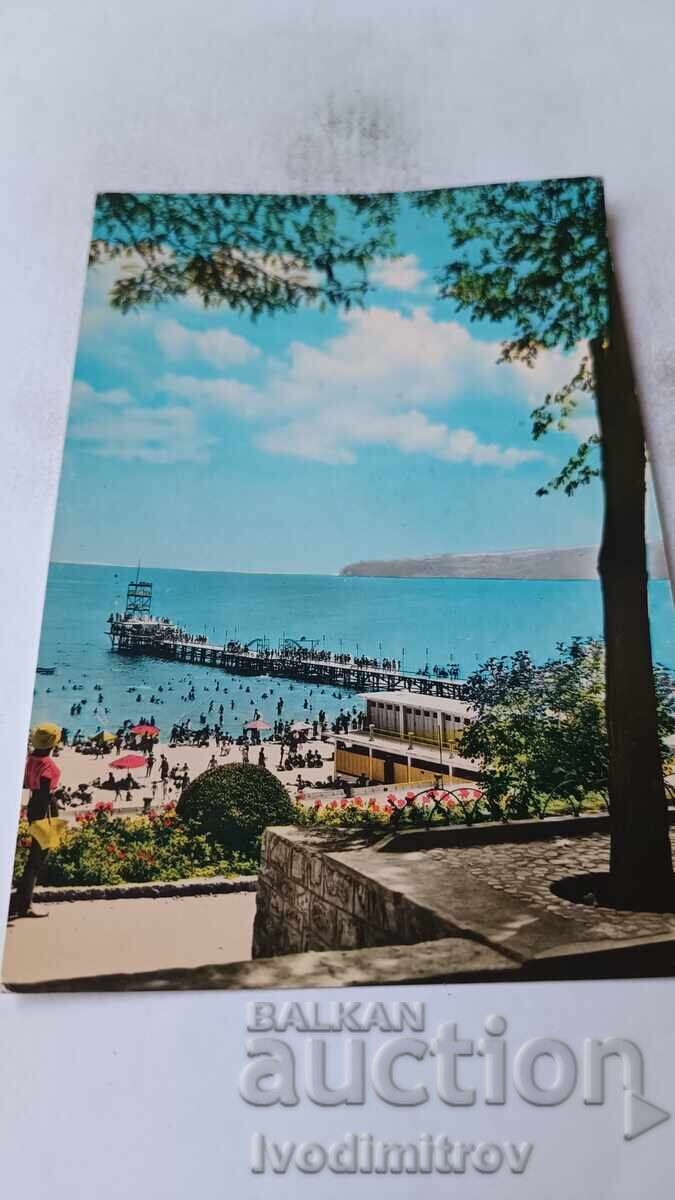 Postcard Varna Sea Baths 1960