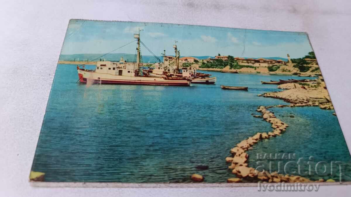 Пощенска картичка Несебър 1961 Пощенска картичка Несебър 1961