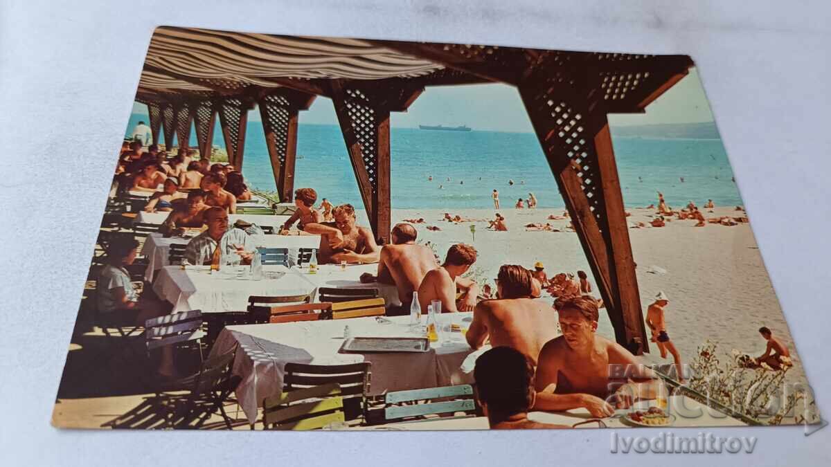 Пощенска картичка Варна Ресторант на плажа Пощенска картичка Варна Ресторант на плажа