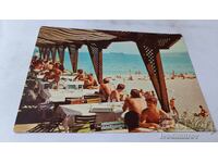 Cartolină poștală Varna Restaurant pe plajă