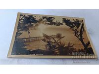 Cartolină poștală Burgas Răsărit de soare 1961