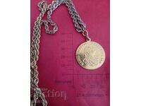 Antique necklace, Maria Theresa, Gold plated