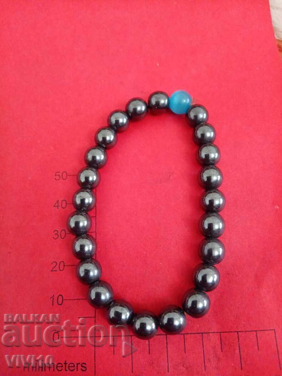 Antique hematite bracelet