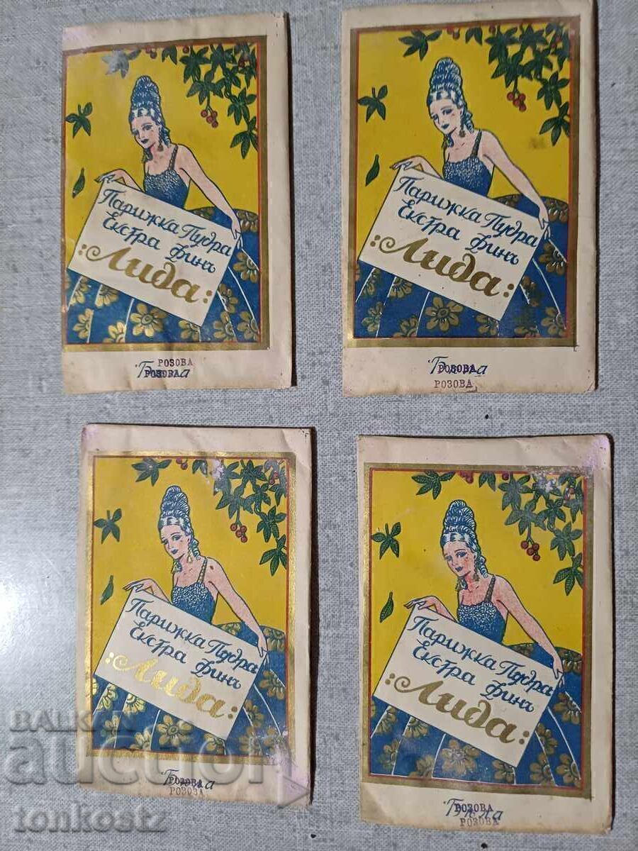 4 buc. Pudră de Paris LIDA 1940 4 buc. Pudră de Paris LIDA 1940