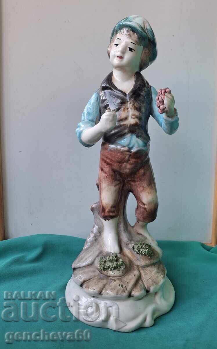 Μεγάλη παλιά πορσελάνινη φιγούρα Καποντιμόντε σήμανση - 6