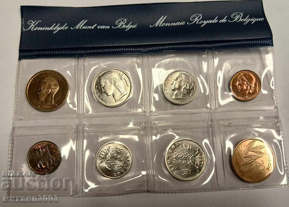 БАНКОВ СЕТ МОНЕТИ БЕЛГИЯ 1980