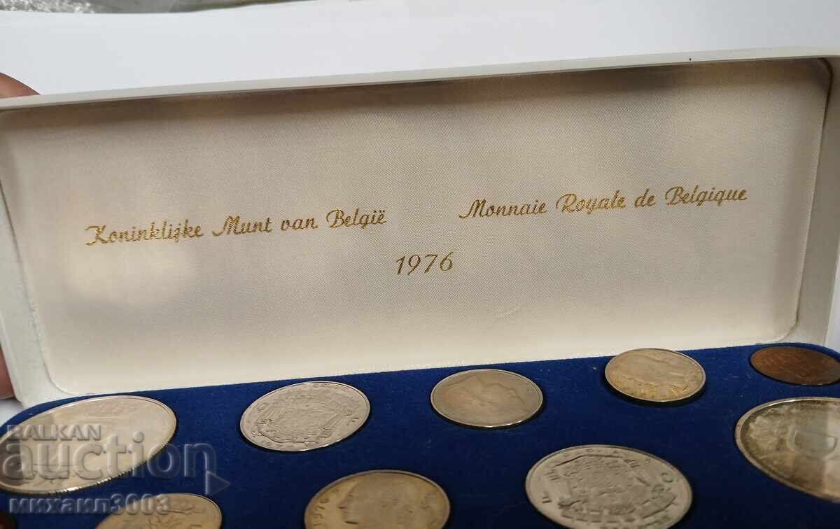 Auction BELGIAN COIN SET 1976 Auction BELGIAN COIN SET 1976