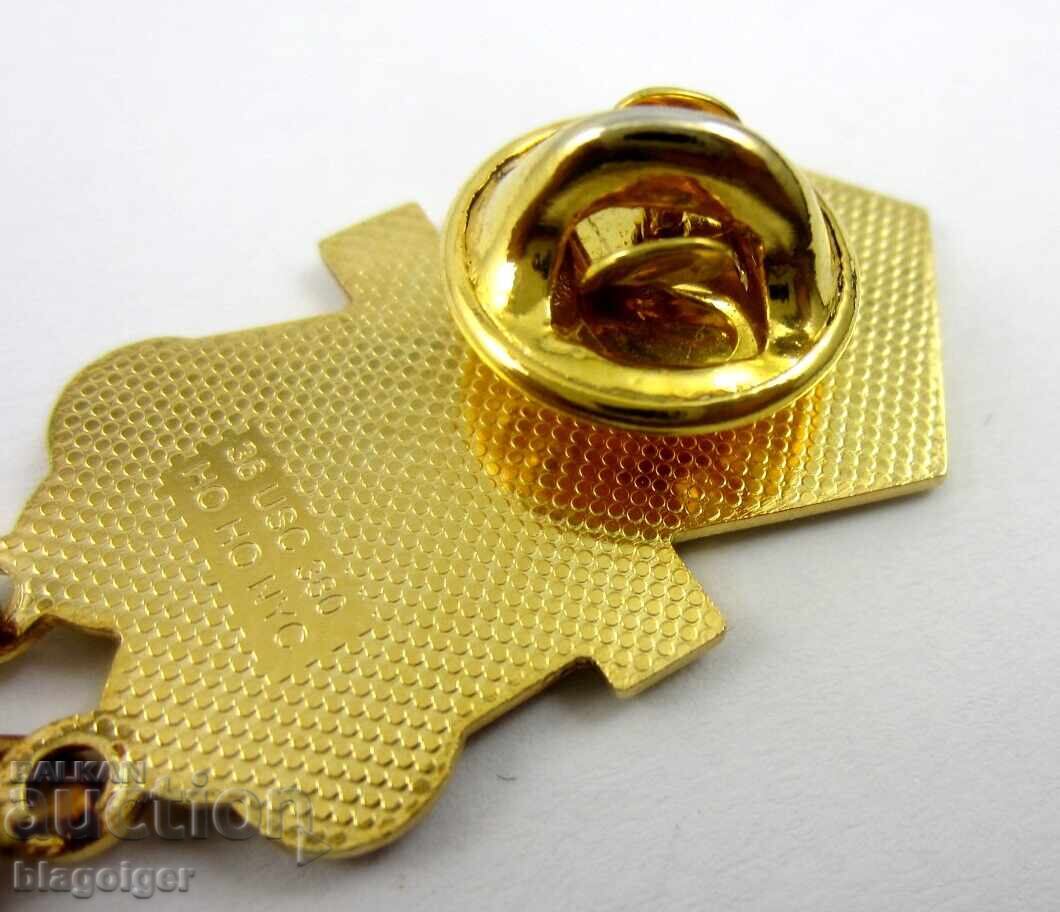 Олимпийска значка-САЩ Олимпийски комитет-Крайслер Неон - 5