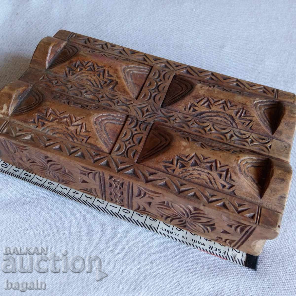 Shepherd's carving. Antique box - 5